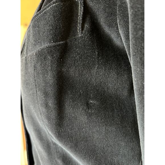 S.B. II. By Bitterman Women's sz L 2 button lined velvet blazer black Vintage - Picture 9 of 10